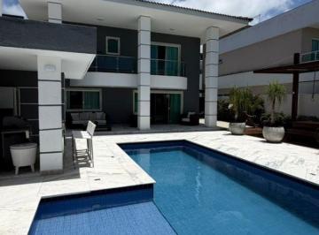 Casa de 4 quartos, Lauro de Freitas · Casa a venda ou locação em Vilas do Atlântico com 4 suites mobiliada e piscina no Palm Ville