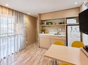 Apartamento · 48m² · 1 Quarto · 1 Vaga · Flat em Higienópolis todo reformado, próximo a faculdade Mackenzie disponível para locação.