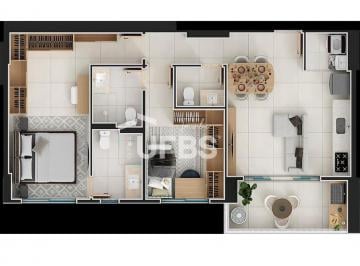 Apartamento · 76m² · 2 Quartos · 1 Vaga · Setor Oeste - Vista para o lago das Rosas - 76,13m² - 2 Suítes plenas