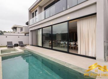 Casa · 420m² · 5 Quartos · 4 Vagas · CASA MOBILIADA & DECORADA C/ BORDA INFINITA – RESIDENCIAL ITAHYÊ