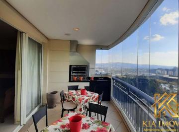 Apartamento · 122m² · 3 Quartos · Condominio Jardins de Tamboré - Apartamento Mobiliado para Locação no Jardins de Tamboré – 3 Suítes