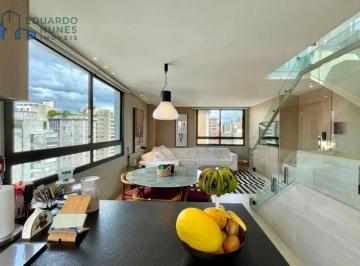 Apartamento · 136m² · 2 Quartos · 2 Vagas · Cobertura triplex com 136 m², 2 quartos, sendo 2 suítes, vagas no Lourdes!