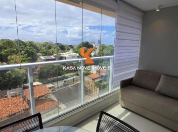 Apartamento · 43m² · 1 Quarto · 1 Vaga · Apartamento para locação no Horto Florestal, Salvador - Varanda, 1 suíte, 43m², garagem, mobiliado