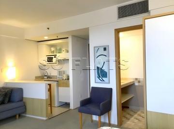 Apartamento · 28m² · 1 Quarto · 1 Vaga · Flat Comfort Alphaville para locação, ótimo flat com excelente estrutura. Com entrada imediata.