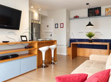 Apartamento · 55m² · 1 Quarto · 1 Vaga · Flat para venda em Chácara Santo Antônio (zona Sul) de 55.00m² com 1 Quarto, 1 Suite e 1 Garagem