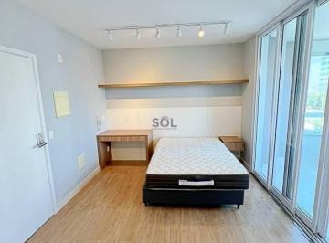 Apartamento · 30m² · 1 Quarto · 1 Vaga · Studio com varanda fechada para locação - Bela Vista
