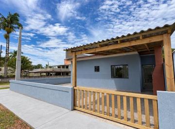 Casa · 60m² · 2 Quartos · 2 Vagas · Casa Nova de Esquina a 540 Metros da Praia na Barra do Saí em Itapoá SC