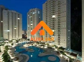 Apartamento · 64m² · 2 Quartos · 1 Vaga · Acqua Play Home e Resort, vista piscina, 2 dormitórios sendo 1 suíte, Marape, Santos