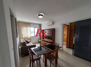 184922397fbdadedba9ea3a593ce2cae8296f6a3 · Apartamento com 1 dormitório para alugar, 55 m² por R$ 4.300,00/mês - Vila Matias - Santos/SP