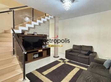 Sala de estar · Sobrado com 3 dormitórios à venda, 225 m² por R$ 700.000,00 - Vila Humaitá - Santo André/SP