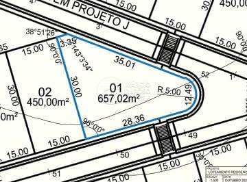 Terreno · 657m² · Terreno com 657m² à venda no Cond. Reserva Porangatu em São Miguel dos Milagres
