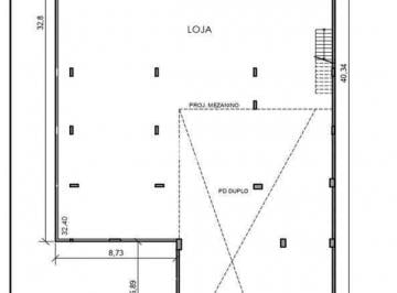 Comercial · 1328m² · 1 Vaga · Loja ALUGADA de 2 andares e fachada de 9,9 metros.