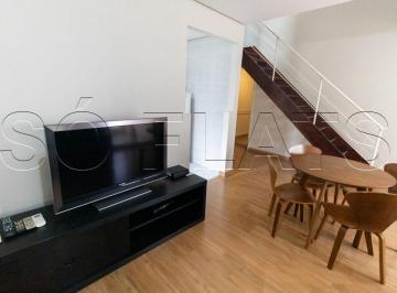 Apartamento · 55m² · 1 Quarto · 1 Vaga · Flat para alugar em Indianopolis de 55.00m² com 1 Quarto, 1 Suite e 1 Garagem