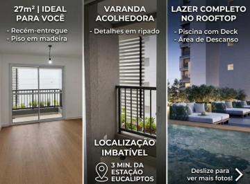 Apartamento de 1 quarto, São Paulo · OPORTUNIDADE - Apartamento novo, com 27m², varanda. Localizado a 3 min a pé da estação Eucaliptos