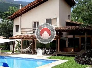 Piscina privativa e fachada da casa · Casa à venda - em Itanhangá