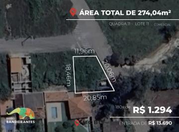 Terreno · 274m² · Lote 200m² no Bairro Bandeirantes, Mateus Leme