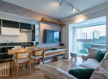 Apartamento 2 quartos com 1 vaga, Parque Taboão, varanda, mobiliado. · Apartamento de 2 quartos com 1 vaga, Andar: 5 a 8, Parque Taboão, varanda, mobil