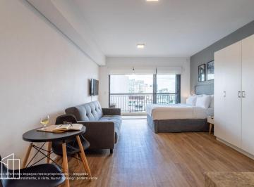 Studio 38 m², República, perto da estação Terminal Bandeira, varanda. · Studio de 38 m², Andar: 13º ou mais, República, perto da estação Terminal Bandei