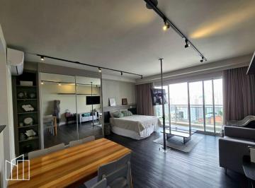 Studio 45 m², Santo Amaro, varanda, mobiliado, vista livre. · Studio de 45 m², Andar: 13º ou mais, Santo Amaro, varanda, mobiliado, vista livr