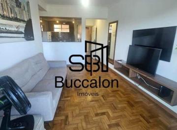 Apartamento · 45m² · 1 Quarto · 1 Vaga · APARTAMENTO PÉ NA AREIA COM SACADA E VISTA MAR – JOSÉ MENINO | SANTOS/SP