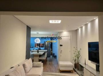 Sala · Apartamento com 3 dormitórios para alugar, 108 m² por R$ 9.383,10/mês - Santa Paula - São Caetano do