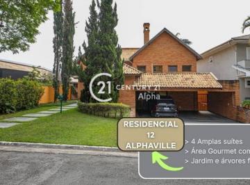 366422431be32892372237d380edc3bb8a6b56cd · Casa com 4 dormitórios à venda, 403 m² por R$ 2.950.000,00 - Residencial Doze (Alphaville) - Santana