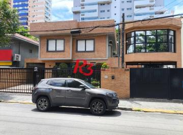 2abdc15cab1be0db6c610317340304b23f6072f5 · Sobrado com 6 dormitórios para alugar, 481 m² por R$ 24.561,91/mês - Gonzaga - Santos/SP