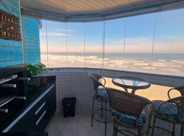 Apartamento · 73m² · 2 Quartos · 1 Vaga · Apartamento 2 quartos suíte frente mar mobiliado à venda Maracanã Praia Grande