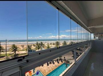 Apartamento · 70m² · 2 Quartos · 1 Vaga · Apartamento 2 quartos suíte frente mar mobiliado à venda Nova Mirim Praia Grande