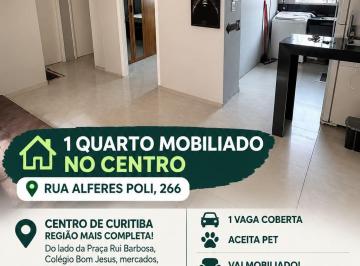 Apartamento de 1 quarto, Curitiba · Apartamento centro