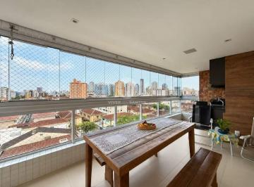 Apartamento · 110m² · 3 Quartos · 2 Vagas · Apartamento 3 Dormitórios, 2 Suítes, Varanda Gourmet, Vista Livre e 2 Vagas no Embaré – Santos/SP