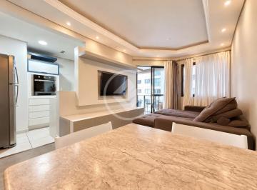 Sala de Estar Moderna com Cozinha Integrada.png · Apartamento mobiliado com 2 quartos em condomínio clube no Capão Raso, Curitiba