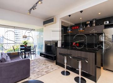 Apartamento · 55m² · 1 Quarto · 1 Vaga · Exclusivo apartamento mobiliado de 55m² com varanda e vaga nos Jardins perto da Paulista