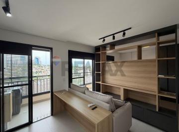 Apartamento · 40m² · 1 Quarto · 1 Vaga · Studio Mobiliado e Decorado disponivel para locação com 40m², Varanda Ampla e Vista Livre no Condom