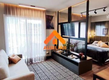 Apartamento · 50m² · 1 Quarto · 1 Vaga · Residencial São Gregório, Studio Decorado, Mobiliado, Lazer Completo, Campo Grande, Santos