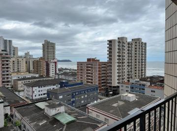 e77acd84b681f97b50f6e9ccb23c886409efb26d · Apartamento com 2 dormitórios - 9° andar - sacada frente rua com vista mar, reformado - 1 vaga de g