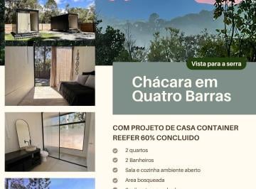Rural de 2 quartos, Quatro Barras · Chácara com casa em Quatro Barras