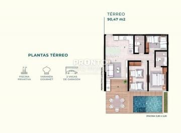 Apartamento · 90m² · 3 Quartos · 1 Vaga · Naturê Eco Residência - N. São do Ó, nº 14. Muro Alto, Ipojuca PE. Bloco BL 07, Unidade 3.