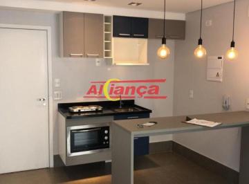 Apartamento · 38m² · 1 Quarto · 1 Vaga · Apartamento com 1 dormitório com suíte, 1 vaga e mobiliado no Condomínio Cidade Maia