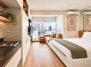 Apartamento · 25m² · 1 Quarto · 1 Vaga · Invista neste moderno studio mobiliado de 25m² com vaga na Vila Olímpia perto do JK Iguatemi