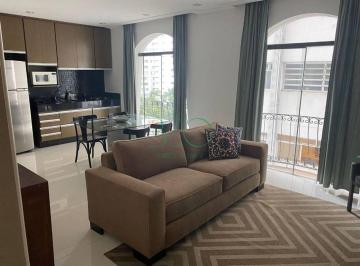 Photo 1 · Apartamento com 1 dormitório para alugar, 78 m² por R$ 8.000,00/mês - Jardim Amé