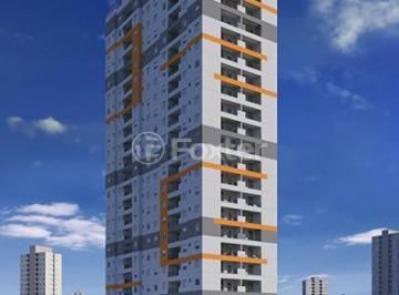 predio-moderno-com-fachada-em-branco-e-detalhes-em-laranja · Cobertura, 3 dormitórios, 82.44 m², em Itaquera