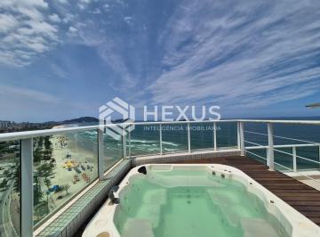 Foto · Cobertura reformada frente mar com varanda gourmet vista mar na Enseada, Guarujá