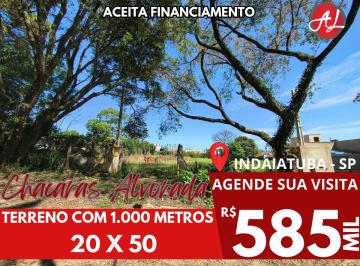 Rural , Indaiatuba · Terreno 1.000m² A Venda (Aceita Financiamento)- Chácaras Alvorada - Indaiatuba - SP!