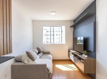 Sala · Apartamento semi mobiliado com dois dormitórios no Uberaba em condomínio clube