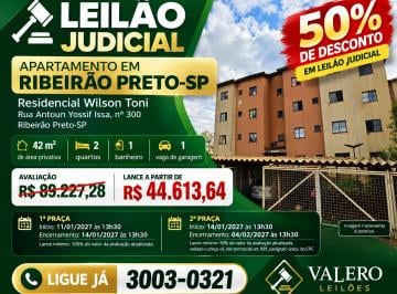 Apartamento de 2 quartos, Ribeirão Preto · Apartamento de 42 m² com 2 quartos em leilão no Jardim Doutor Paulo Gomes Romeo