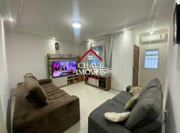 Casa · 96m² · 2 Quartos · 2 Vagas · CASA TÉRREA A VENDA COM 2 SUITES, NA APARECIDA, SANTOS SP.