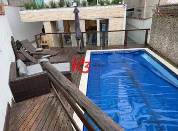 d652aa616545d707a7666e077d6f75032c41e1fe · Casa com 4 dormitórios para alugar, 350 m² por R$ 9.800,00/mês - Embaré - Santos/SP