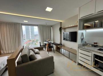 Apartamento · 36m² · 1 Quarto · 1 Vaga · Apartamento mobiliado com varanda no Caminho das Árvores