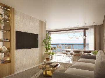 Living integrado do Tipo A do Marena (imagem ilustrativa; a vista varia conforme o andar) · Luxo, exclusividade e 4 suítes em um apartamento único.